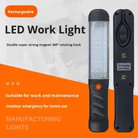 Lámpara de Reparación LED Recargable con Imán, Luz de Trabajo para Puestos de Mercado Nocturno, Herramienta de Reparación de Emergencia para Automóviles