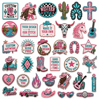 Meilleures ventes : Petites écussons thermocollants brodés à paillettes, motifs Lèvre de cerise scintillante, Fille, Rose, Plume, Nœud, Chapeau, pour la décoration de vêtements et sacs