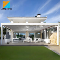 Pergola Bioclimatique Motorisée Extérieure en Aluminium AMS – Fabricants de Pergolas, Auvents et Gazebo en Aluminium pour l'Extérieur