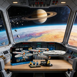 Jouet de construction <span class=keywords><strong>Star</strong></span> <span class=keywords><strong>Trek</strong></span> USS Enterprise NCC-1701, ensemble de modèles créatifs pour adultes, collectionnables, cadeau à exposer - Product Image 2
