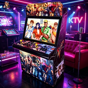 Macchina Arcade Personalizzata con Logo, 32 Pollici, per <span class=keywords><strong>Giochi</strong></span> di Combattimento, Console Video per 2 Giocatori, per Bar e Sale <span class=keywords><strong>Giochi</strong></span> - Product Image 5