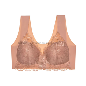 Meilleures ventes : Lingerie féminine sexy grande taille en dentelle, fermeture avant, sans armatures, tendance - Product Image 4