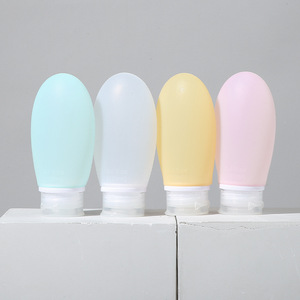 Bouteilles de voyage en silicone 100 ml anti-fuite pour shampoing, cosmétiques et articles de toilette - Product Image 2