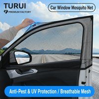 Pare-soleil universel pour fenêtre latérale de voiture TURUI, moustiquaire pour camping en voiture, couverture respirante en maille, protection UV, protection solaire