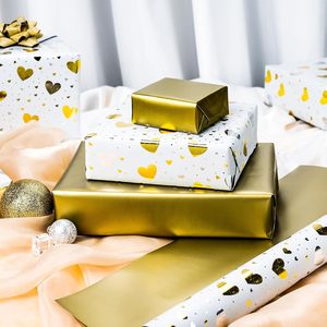 กระดาษห่อของขวัญเคลือบอะลูมิเนียมลายหัวใจสีสันสดใส เหมาะสำหรับคริสต์มาส วันวาเลนไทน์ งานแต่งงาน และวันเกิด - Product Image 5