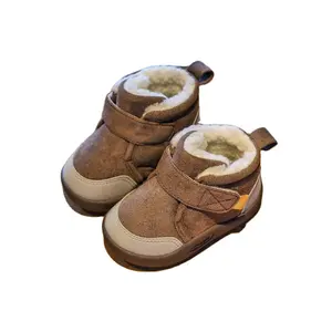 Inverno Crianças Neve Botas Infantil Baby Girl Shoes Algodão Plush Warm Toddler Sneakers Moda Meninos Não-Slip Botas Curtas