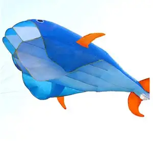 Kite de dolphin e dolphin 3d várias cores, kite e gatinhos de folha de animais
