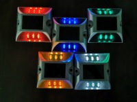 Prix usine trafic chaussée jardin lumière led clignotant réflecteur oeil de chat aluminium ip68 shenzhen solaire route goujon