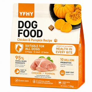 Custom Printed Stand-up <strong>Dog</strong> Food Packaging Pouch 1.5kg | Aluminum Foil Zipper Bag with High Barrier for Dry Kibble Pet Food - Product Image 1