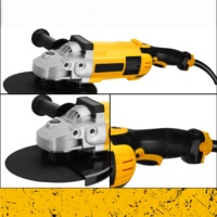 Meuleuse d'angle professionnelle robuste de 2600 W, 230 mm, avec roue de meulage et de polissage électrique puissante