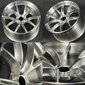 Jantes forgées concaves personnalisées VS-5RS, finition argent brossé, légères, pour voitures de course Corvette C6 C8 Z06 Corvette C7 Stingray Z51 ZR1 - Product Image 3