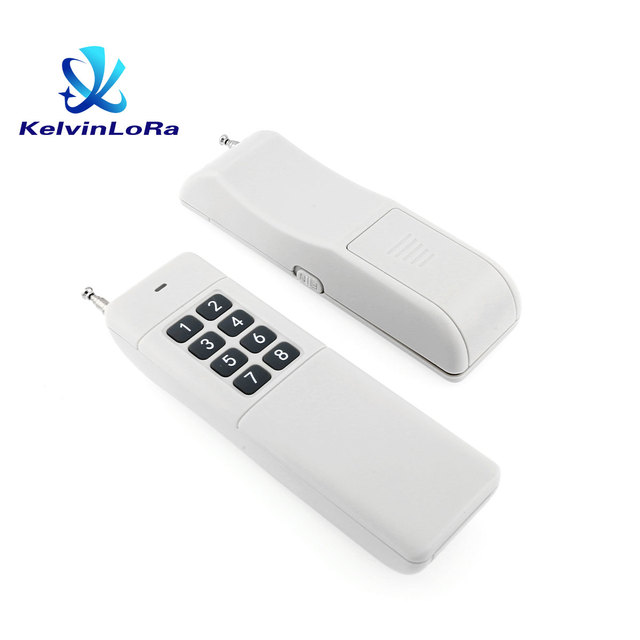 Hot Sale 8-Button Wireless Remote Control 433Mhz RF Transmitter with Private Code and 9V Battery for Irrigation Systems