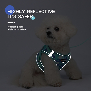 Rompi Harness Anjing Desain Kamuflase Bahan Bernapas dengan Tali, Grosir Produk Hewan Peliharaan - Product Image 4