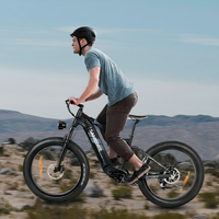 Fournisseur OEM fiable, vélo électrique tout-terrain à pneus larges de 26 pouces, haute puissance, vitesse rapide, RS-A08-II, pour les loisirs du week-end