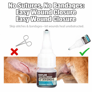 KAYIJIE N-butilcianoacrilato 2-octilcianoacrilato Adhesivo Tisúreo Tópico Pegamento Médico para la Piel de Animales y Mascotas - Product Image 4