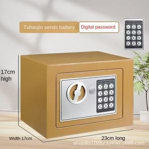 خزنة منزلية صغيرة من الفولاذ بالكامل، تثبت على الحائط، بكلمة مرور رقمية، قابلة للتخصيص، مضادة للسرقة، صندوق تخزين على شكل حصالة للأطفال - Product Image 3