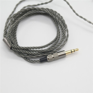 สายสัญญาณเสียงชุบเงิน 1.2 ม. สายถักไนลอนสำหรับเปลี่ยนหูฟังชิป 1964 QDC UE - Product Image 3