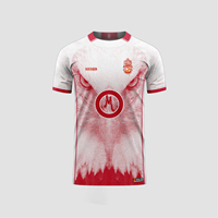 HOSTARON Uniformes d'entraînement de football en tissu jacquard à impression numérique personnalisée, maillot de football original, technique de sublimation, vêtements d'équipe