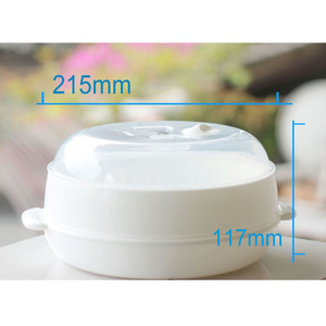 Casserole ronde en plastique avec couvercle, compatible micro-ondes, pour un usage quotidien - Product Image 3