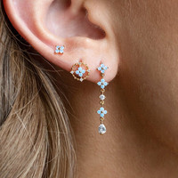 ZUOLA Boucles d'oreilles clous en gros plaqué or 18 carats, ensemble de bijoux empilables, fabricant OEM de boucles d'oreilles pour marques