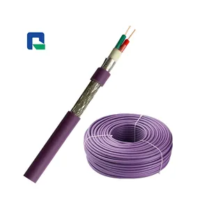 Factory Direct Sales Violet Profinet Industrial Cable 22AWG LSZH 2 Core Profibus Cable