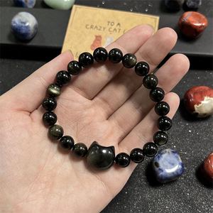 Bracelet en pierre naturelle avec perles de verre colorées, énergie masculine, contrôle qualité strict, commande en gros, personnalisation - Product Image 3