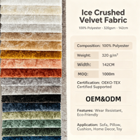 Tissu d'ameublement en velours gaufré motif fleur de glace, couleur personnalisée, durable, toucher doux, pour la maison, l'hôtel, les meubles et les canapés