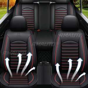 Fundas Universales de Asientos Delanteros de Coche en Cuero PU, Estilo Moderno y Transpirable, Protector de Asientos para Interior de Auto - Product Image 2