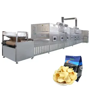 PLC patatine fritte automatiche soffiate cibo microonde essiccazione soffio e macchina da forno per snack asciugatrice alimentare