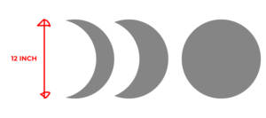 Modern Natural Wood Moon Phase <strong>Wall</strong> <strong>Mirror</strong> <strong>Set</strong> Home Decor Eco-Friendly Handmade Adjustable Durable Home Decor for All Occasions - Product Image 5