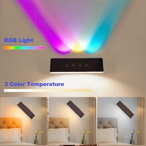 Lámparas de Pared LED Decorativas Modernas con RGB Ambiental, Recargables, con Soporte Interior, para Decoración del Hogar - Product Image 3