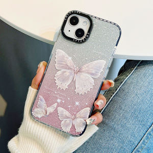 VSTA Nouveau design de luxe, papillon étoile époxy pailleté antichoc pour filles pour <span class=keywords><strong>iPhone</strong></span> 14 <span class=keywords><strong>13</strong></span> 12 Pro Max Phone Case - Product Image 1
