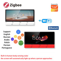 Panneau intelligent pour maison connectée Tuya Zigbee Wifi 6,2 pouces, écran tactile de contrôle central intelligent pour système d'automatisation de la maison connectée d'hôtel F5