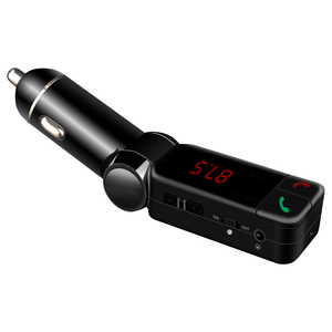 Hot bán cho <span class=keywords><strong>Bluetooth</strong></span> Car Kit kép USB xe sạc điều khiển từ xa không dây FM Transmitter PC Chất liệu <span class=keywords><strong>Stereo</strong></span> sạc - Product Image 2