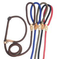 Nouveautés : Laisse de luxe pour chien en nylon, personnalisée, anti-évasion, en nylon cousu main avec corde en cuir, paracorde durable naturelle