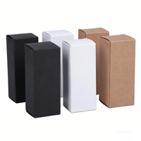 Boîte en papier rigide minimaliste écologique en gros, boîte cadeau en kraft de qualité supérieure, gaufrage, taille personnalisée, logo noir, blanc, naturel