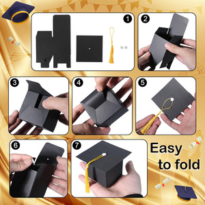 Cajas <span class=keywords><strong>de</strong></span> Regalo <span class=keywords><strong>de</strong></span> Papel Negro <span class=keywords><strong>con</strong></span> Borla para <span class=keywords><strong>Dulces</strong></span> <span class=keywords><strong>de</strong></span> Graduación, Cajas <span class=keywords><strong>de</strong></span> Regalo <span class=keywords><strong>con</strong></span> Forma <span class=keywords><strong>de</strong></span> Birrete para Fiestas <span class=keywords><strong>de</strong></span> Graduación - Product Image 4
