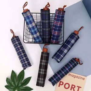 Parapluie manuel coupe-vent grande taille pour trois personnes, 8 baleines, style classique, léger, en polyester pongé, pour affaires - Product Image 2