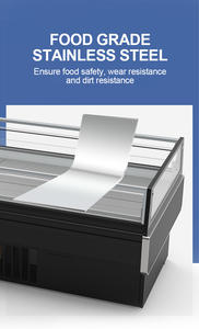 Horizon équipement ouvert réfrigérateur à comptoir ouvert sur le dessus de supermarché vitrine de viande fraîche réfrigérateur pour <span class=keywords><strong>boucherie</strong></span> - Product Image 3