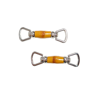 Boucles de lacets décoratives élégantes en alliage de zinc doré de haute qualité pour plusieurs styles de chaussures, breloques personnalisées pour sabots Rambo-zy 2,5-3,5 cm
