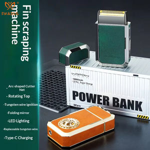 Afeitadora Multifuncional 6 en 1 PAKISS - Maquinilla de Afeitar Eléctrica con Encendedor de Hilo de Tungsteno, Espejo y Linterna LED - Esencial para Viajes para Hombres - Product Image 6