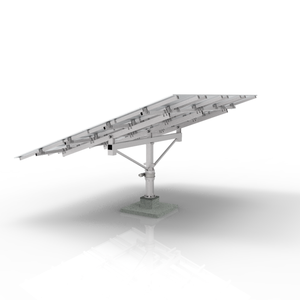 Mini-<span class=keywords><strong>suiveur</strong></span> <span class=keywords><strong>solaire</strong></span> JCHX pour 2 panneaux photovoltaïques, suivi du soleil par capteur de lumière, étanche, avec roulement orientable et actionneur linéaire - Product Image 2