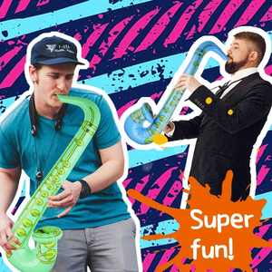 Instrumentos Inflables, Accesorios para Fiestas, Juego de Juguetes de Estrella de <span class=keywords><strong>Rock</strong></span>, Guitarras Inflables, Saxofón Inflable, Bajo, Micrófonos, Decoraciones para Fiestas - Product Image 3