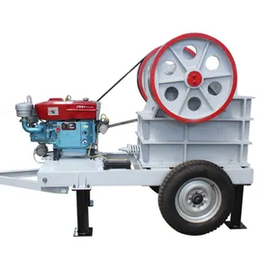 ราคาถูกราคาเครื่องบดขนาดเล็ก 150x250 200x300 Jaw Crusher มินิแบบพกพามือถือดีเซลหินบดกราม