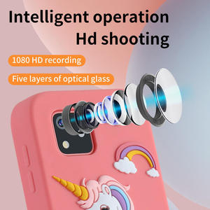 Appareil photo numérique pour enfants en silicone 3D, écran tactile, double objectif, capture d'images, jeu éducatif précoce, appareil photo multifonction, jouet - Product Image 5