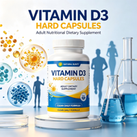 Complément Alimentaire Personnalisé en Gros : Capsules Dures de Vitamine D3 Naturelle 5g (OEM/ODM) pour le Soutien Immunitaire