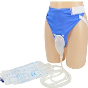 Dispositif de collecte d'urine en silicone pour hommes, femmes, personnes alitées, personnes âgées, urinoir jetable avec sac et tube - Product Image 1