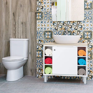 Lavabo Double évier moderne, 1pièce, salle de bain d'occasion, armoires de vanité <span class=keywords><strong>sans</strong></span> miroir - Product Image 6