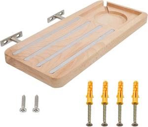 FSC BSCI personnalisé enfants enfants mural couleur Beige 60 tonies bois de hêtre massif Toniebox boîte à musique étagère - Product Image 2