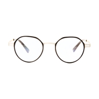 Montura Óptica Circular de Metal de Alta Calidad, Diseño Geométrico Moderno, Unisex, Retro, Cómoda, Se Adapta a Todo Tipo de Rostro